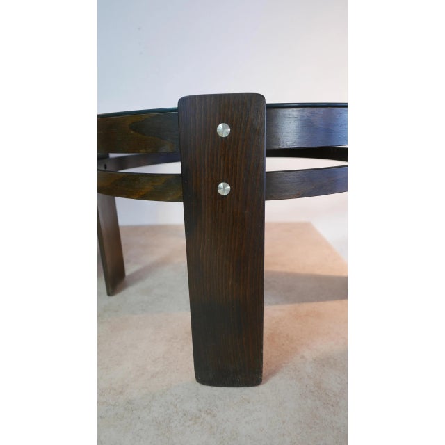 Set of Pagwood and Skai Leather Lounge Chair and Glass Table Set, 1970s For Sale - Image 4 of 13