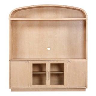 Marlow Natural Wood Entertainment Center For Sale