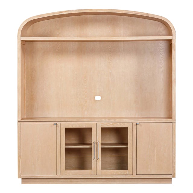 Marlow Natural Wood Entertainment Center For Sale