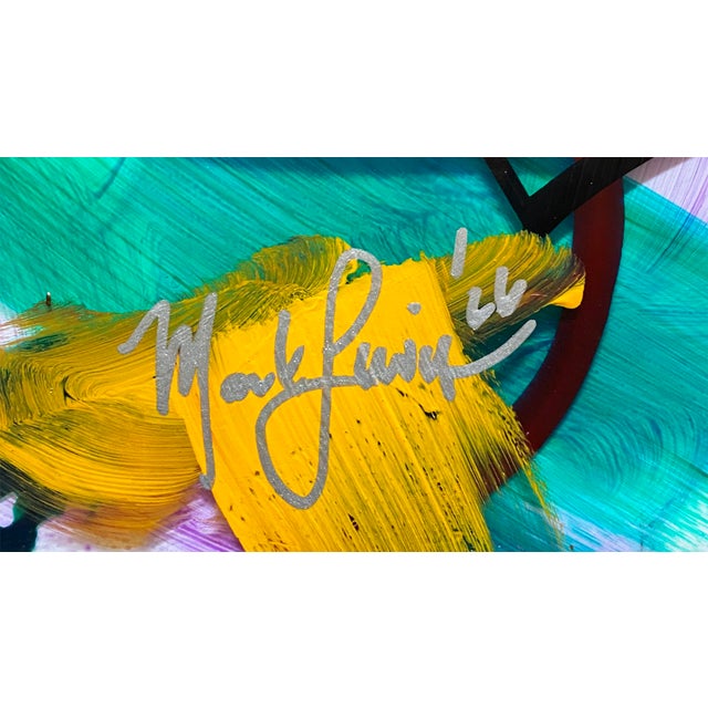 Contemporary 2026 Mark Lewis Original Vertical Abstract Painting - Cy Young Heritage For Sale - Image 3 of 7