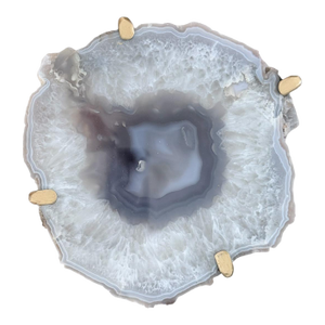 Unusual Modern Handcrafted Geode Drinks Table