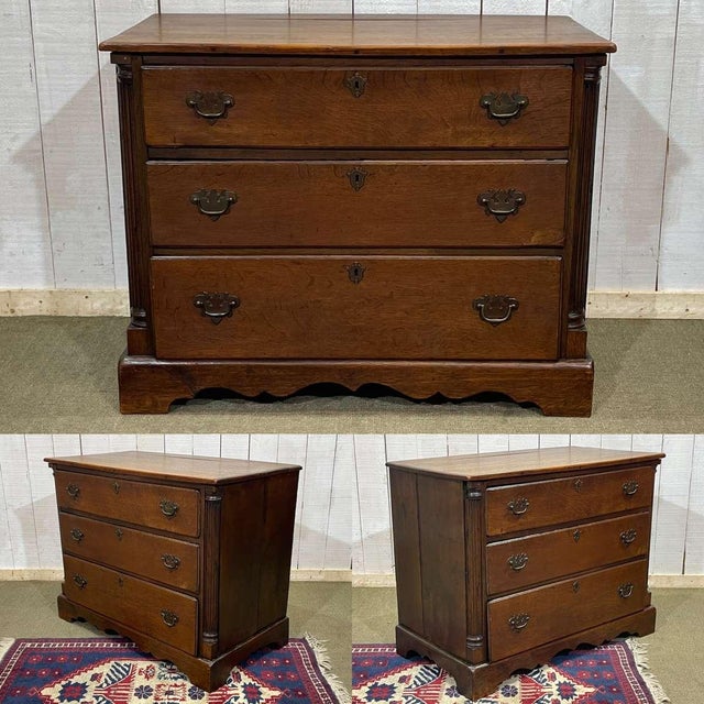 Late 19th Century English Oak Chest of Drawers For Sale - Image 16 of 17
