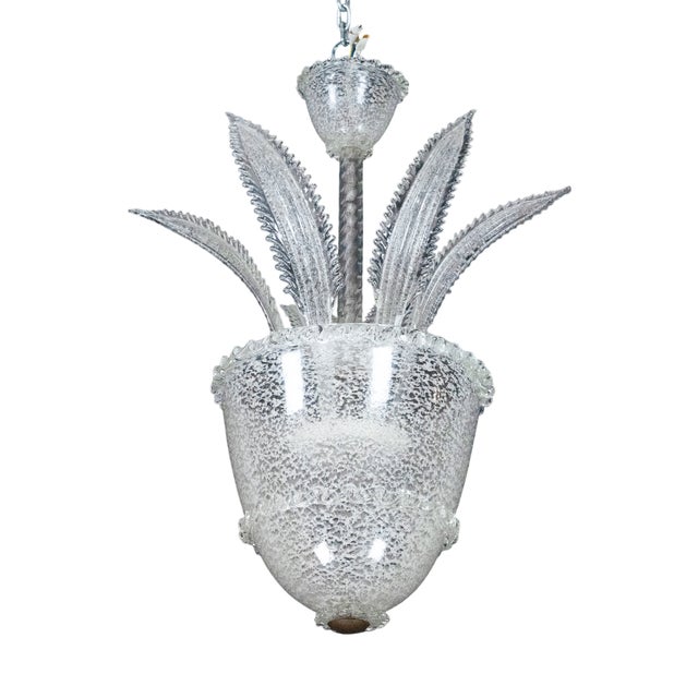 Vintage Italian Murano Glass Pendant Light, 1930s For Sale