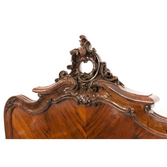 Wood Hand Carved Matching Single Bed - a Pair For Sale - Image 7 of 13