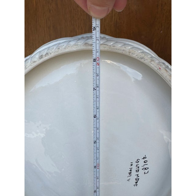 Ceramic Vintage Italian Ceramic Dove Figurine Attributed to Meiselman – Hand-Painted Lovebirds in Nest For Sale - Image 7 of 8