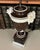 Fine Antique 19th Century Italian Creamware Urn With Goat Mask Handles Mounted as a Table Lamp For Sale - Image 13 of 15