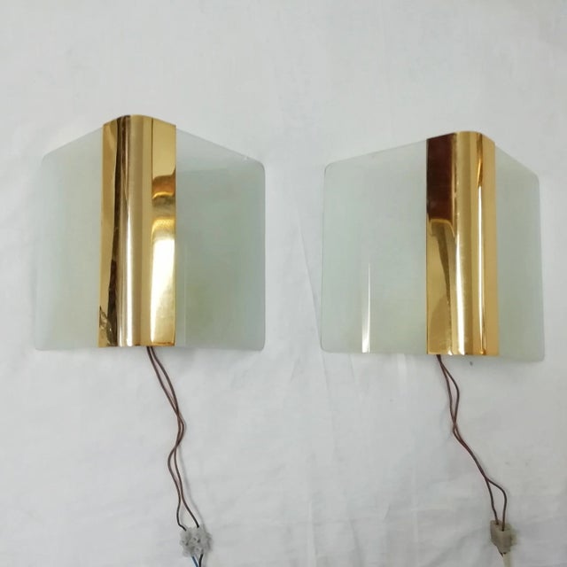 Glass & Metal Metalarte Sconces, 1970s, Set of 2 For Sale - Image 15 of 15