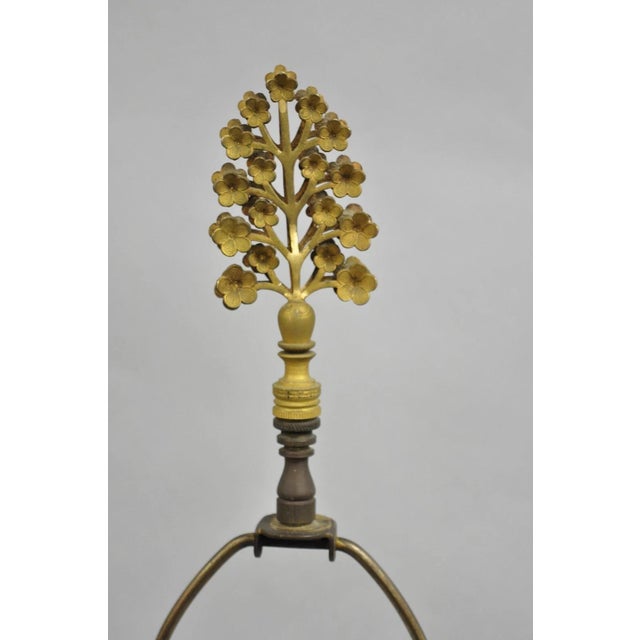 Antique Bohemian Green & White Cased Glass Column Table Lamps - A Pair For Sale In Philadelphia - Image 6 of 12