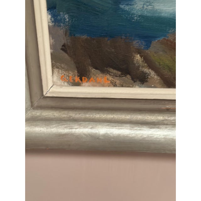 Gösta Ekdahl, Boat Harbour, 1963, Oil on Canvas, Framed For Sale - Image 9 of 13