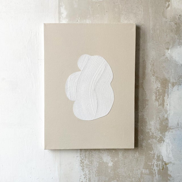 2020s Small Abstract Painting on Canvas For Sale - Image 5 of 6