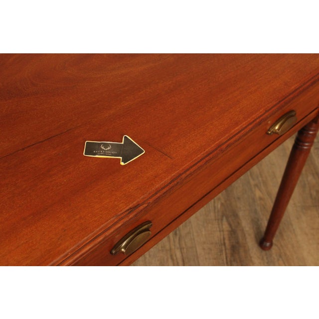 Antique Sheraton Style Mahogany One-Drawer Writing or Side Table For Sale In Philadelphia - Image 6 of 12