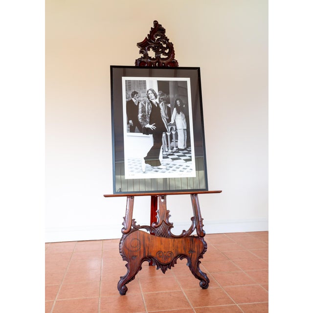Rococo Vintage Easel in Mahogany, 1920s For Sale - Image 3 of 18