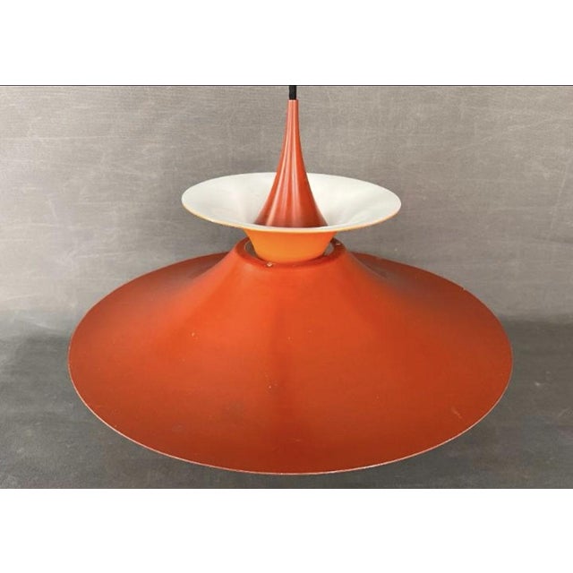 Fog & Mørup Vintage Mod. Radius Naranja Lamp by Erik Balslev for Fog & Mørup, 1970 For Sale - Image 4 of 7