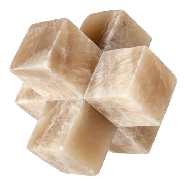 1970s Mid-Century Modern Marble Cross Sculpture For Sale - Image 4 of 6