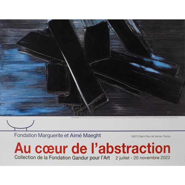 Paper Peinture 24 Août 1958 Poster after Pierre Soulages For Sale - Image 7 of 8