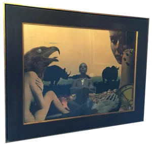 After Carlos De Radzitzky, Surrealist Composition, 1960s, Paper Collage
