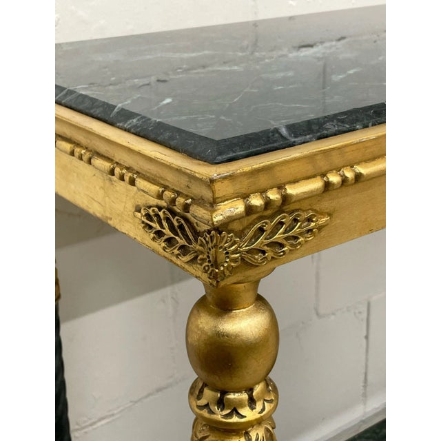 Swedish Neoclassical Style, Giltwood, Marble, Console Tables, Sweden, 20th C. For Sale - Image 11 of 13