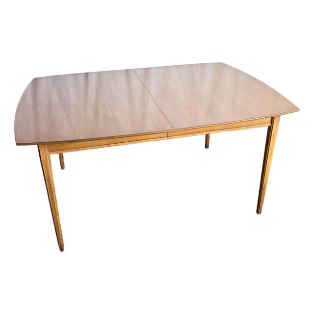 Mid Century Modern Extendable Walnut Dining Table For Sale