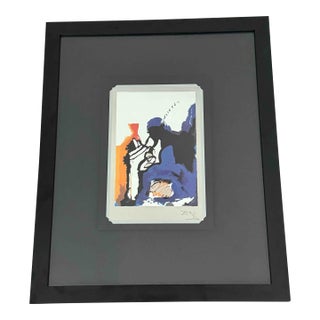 Salvador Dali Man's Profession Business Advisor “El Asesor De Empresas / El Comerciante” .925 Silver Plate Framed Tobo Arte For Sale