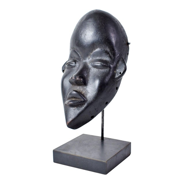 Early 20th Century Dan Deangle Mask on Custom Stand For Sale