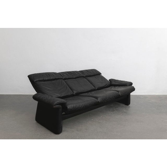 Modern Lugano Three-Seater Leather Sofa from Erpo For Sale - Image 3 of 11