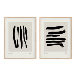 Contemporary Minimalist Abstract Giclee Prints - Set of Two For Sale