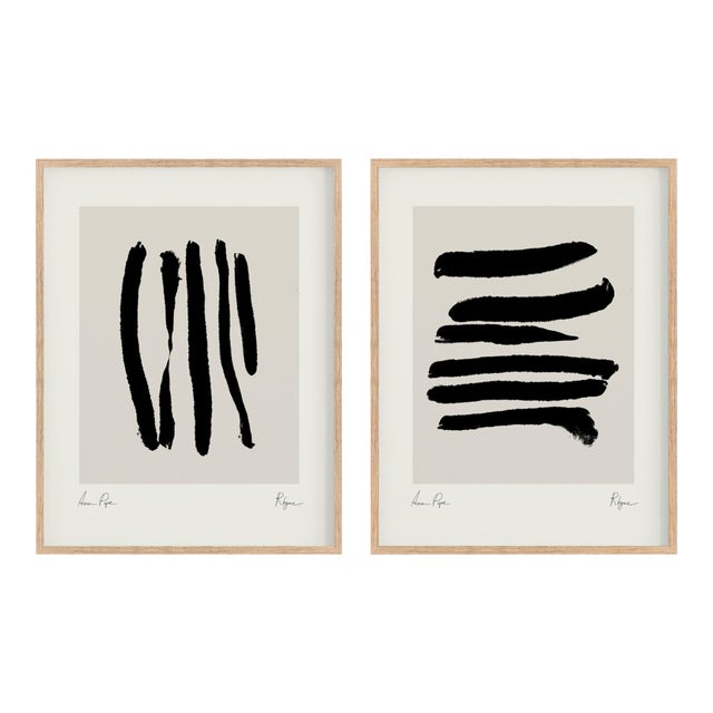 Contemporary Minimalist Abstract Giclee Prints - Set of Two For Sale