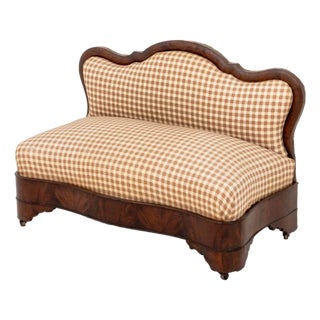 American Empire Mahogany Sofa For Sale