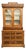 Early 1900s Architectural Oak Display Glass-Front Cabinet on Chest For Sale