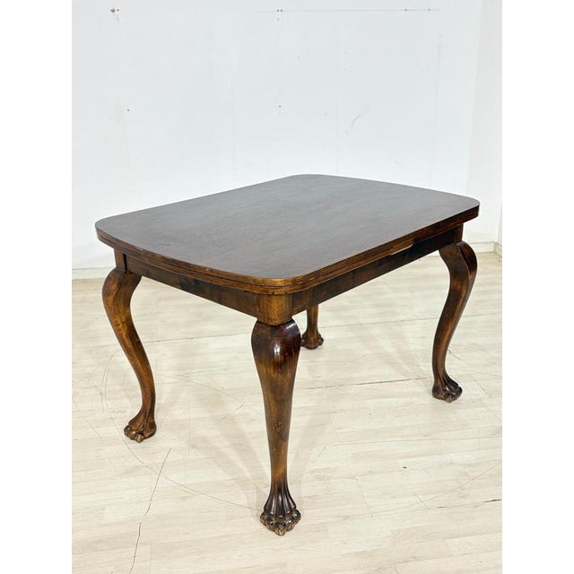 Vintage Art Nouveau Dining Table, 1920 For Sale - Image 3 of 10