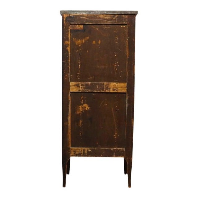 Louis XVI Style Mahogany, Rouge Marble & Ormolu Inlaid 5-Drawer Lingerie Chest For Sale - Image 11 of 15