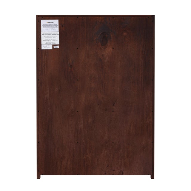 Lark 36 in. W Rectangular Wood 5 Drawer Dresser/Chest of Drawers, Walnut For Sale In Chicago - Image 6 of 8