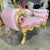 Baroque Baroque Style Vintage Pink Velvet Tufted Bench – Luxury Interior Design Furniture For Sale - Image 3 of 5