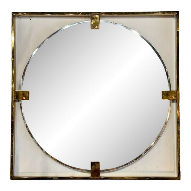 Italian Modern Brass Frame Mirrors For Sale
