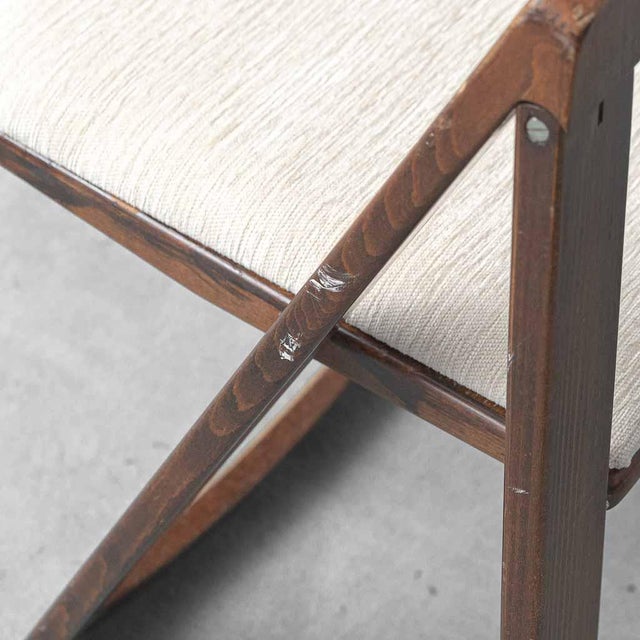 Folding Chairs Trieste Model attributed to Jacober & Bazzani, 1970s, Set of 4 For Sale - Image 9 of 10