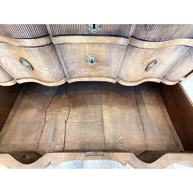 19th Century Danish Oak Chest of Drawers For Sale - Image 14 of 18