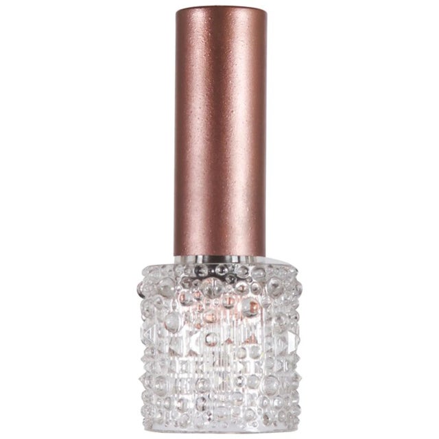 Copper Vintage Structured Glass Pendant from Kalmar For Sale - Image 8 of 8