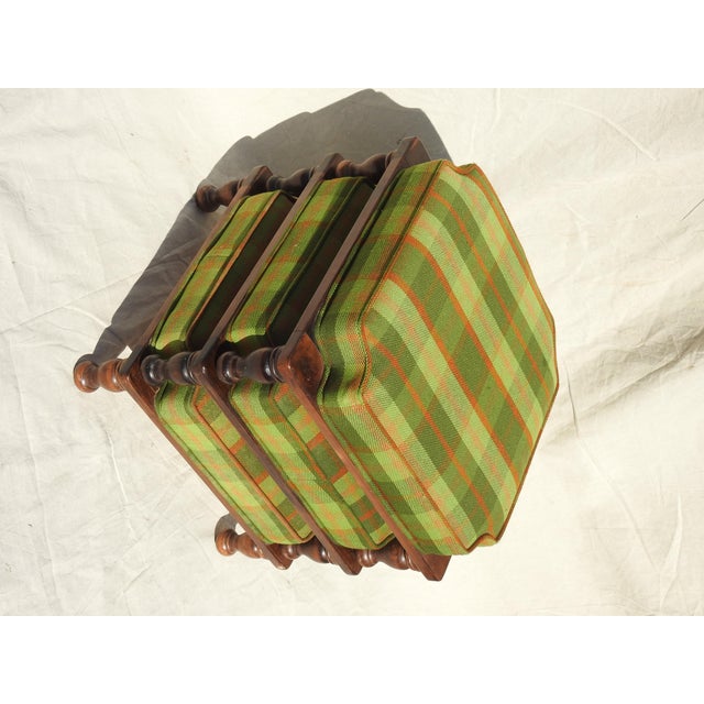 Traditional Late 19th Century Ethan Allen Stackable Foot Stools- Set of 3 For Sale - Image 3 of 9