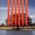 Fat Tuesday - 2 by Dan Kaufman | Archival Photo Print on Canvas of a tree by a lake with orange stripes For Sale