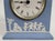 Vintage English Blue Jasperware Neoclassical Wedgewood Shelf Desk Clock For Sale - Image 9 of 12