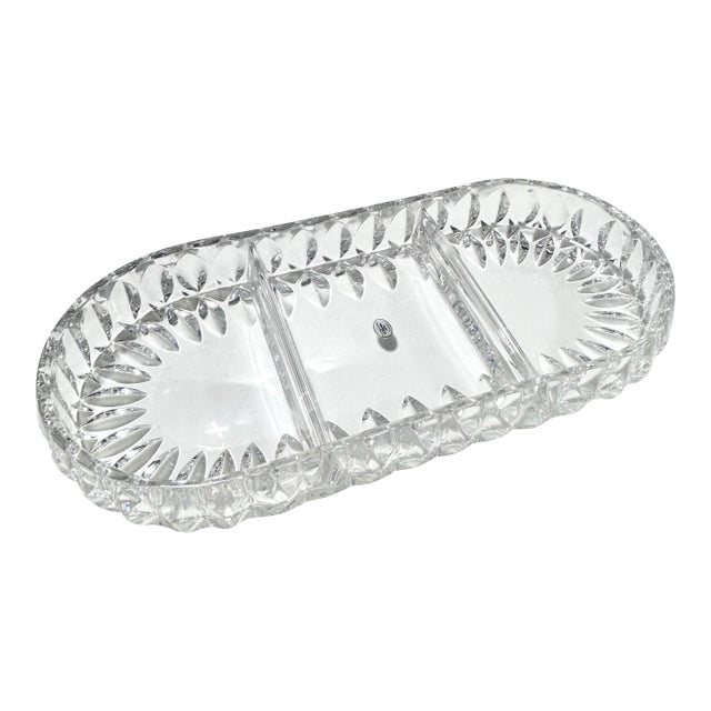 Gorham Crystal Divided Serving Platter Candy Dish For Sale