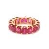 Metal Natural 8.33 cts ruby band ring in 18k gold For Sale - Image 7 of 18