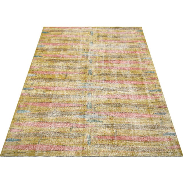 1960s 1960s Turkish Mid-Century-Modern Rug For Sale - Image 5 of 5
