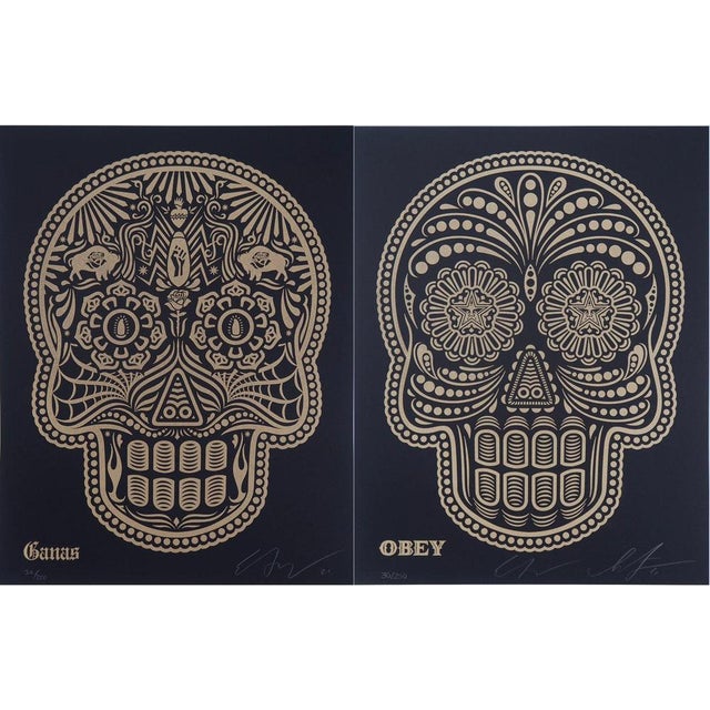 Shepard Fairey, Day of the Dead Calavera, Lithograph For Sale - Image 12 of 12