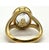 Metal Chopard Happy Diamond 3P Moving Diamond 18k YG Yellow Gold Ring Size 5.75 US For Sale - Image 7 of 18
