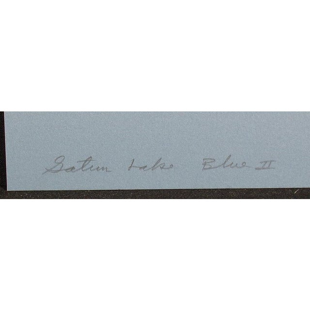 Paper Scott Nellis "Gatun Lake Blue I& Ii" Hand Signed & Numbered Fine Art Serigraph For Sale - Image 7 of 9