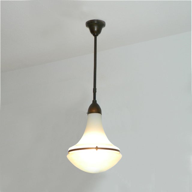 Luzette 1516 Pendant Lamp by Peter Behrens for Siemens Schuckert Werke, Germany, 1930 For Sale - Image 9 of 9