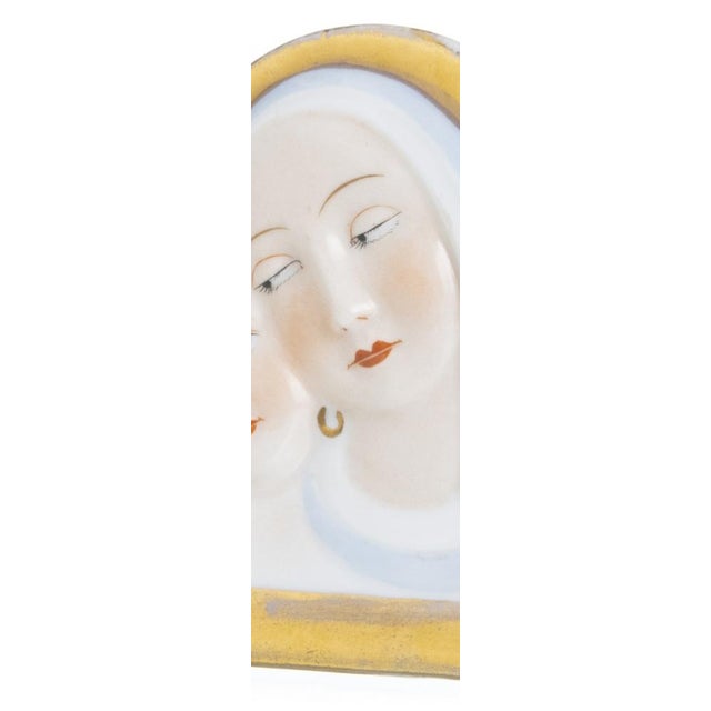 Ceramic Porcelain Our Lady with Child Vista Alegre For Sale - Image 7 of 8