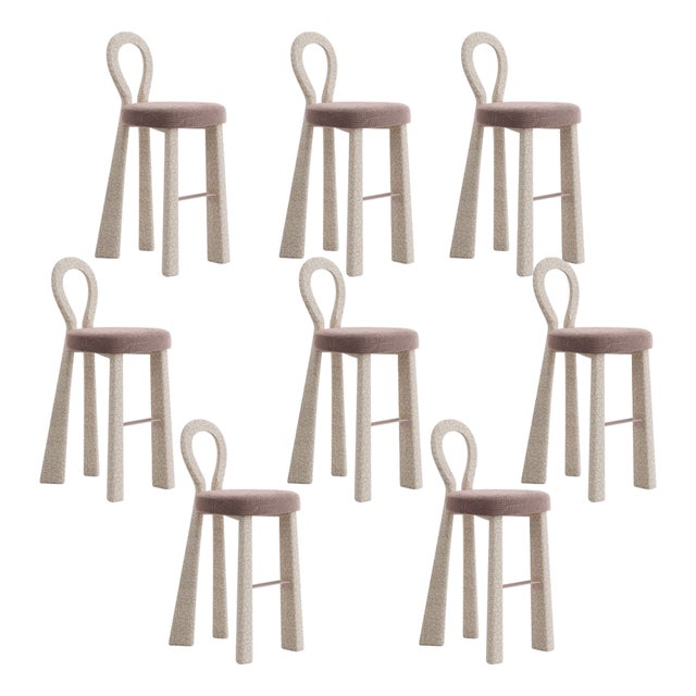 Mary III Bar Chairs by Ottiu, Set of 8 For Sale