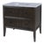 Bristol 36 in. W Marble and Wood 1 Drawer Ribbed Bathroom Vanity, Dark Roast Coffee Wire Brushed For Sale